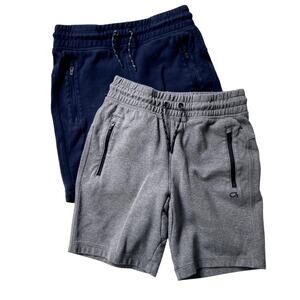 Gap Fit Tech Short Bundle - Heather Gray, Navy Blue - Large 10